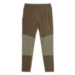Legging da lavoro taglio femminile moltitasche con ginocchia rinforzate colore ulivo scuro