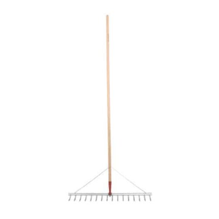 Rastrello in alluminio con denti regolabili per market gardening