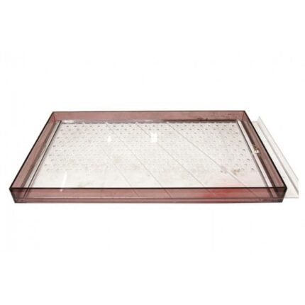 Cornice in plexiglass con pannello forato e piastra forata movibile