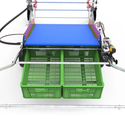 Supporto per cassette da agganciare alla raccoglitrice elettrica a trapano/avvitatore